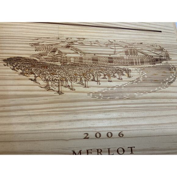 Northstar 2006 Merlot Wine Wood Display Case Storage Box Container 6 Bottle - Picture 12 of 13